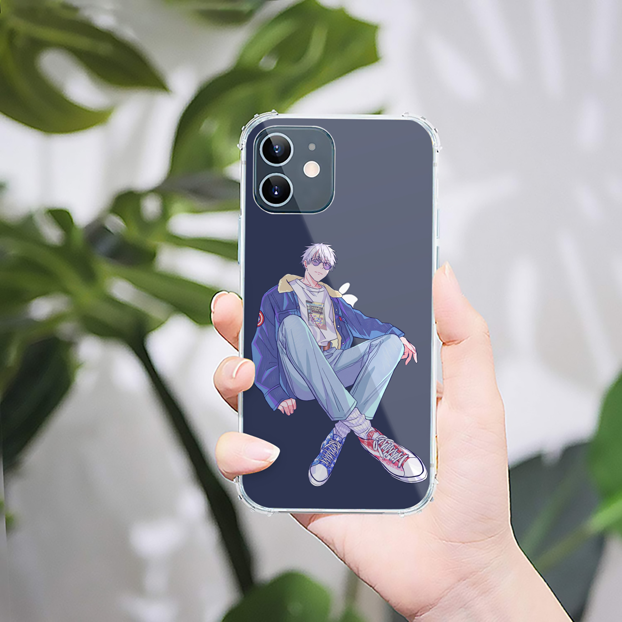 （画像用） 呪術廻戦 Jujutsu Kaisen 【iPhone 12シリーズ対応】透明スマホケース（クリアソフトケース）